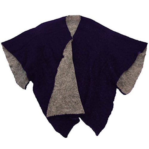 Solid color cape col. Blue and Grey