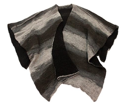 Double face cape col. Grey and Black