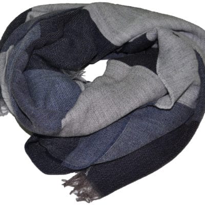 Tartan scarf col. Blue/Grey