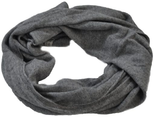 Cashmere blended scarf solid color col. Light Grey