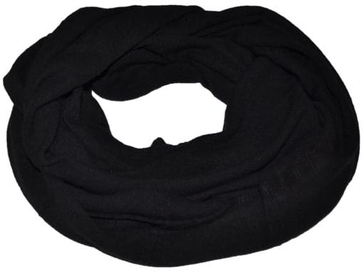 Cashmere blended scarf solid color col. Black