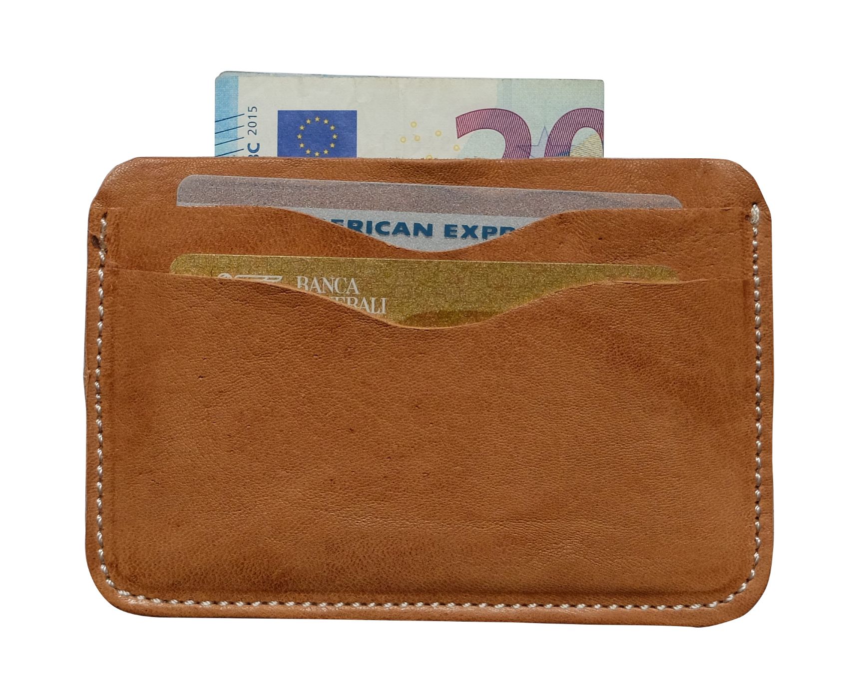Credit card case holder in real leather vintage effect 100% Made in Italy - Image 5