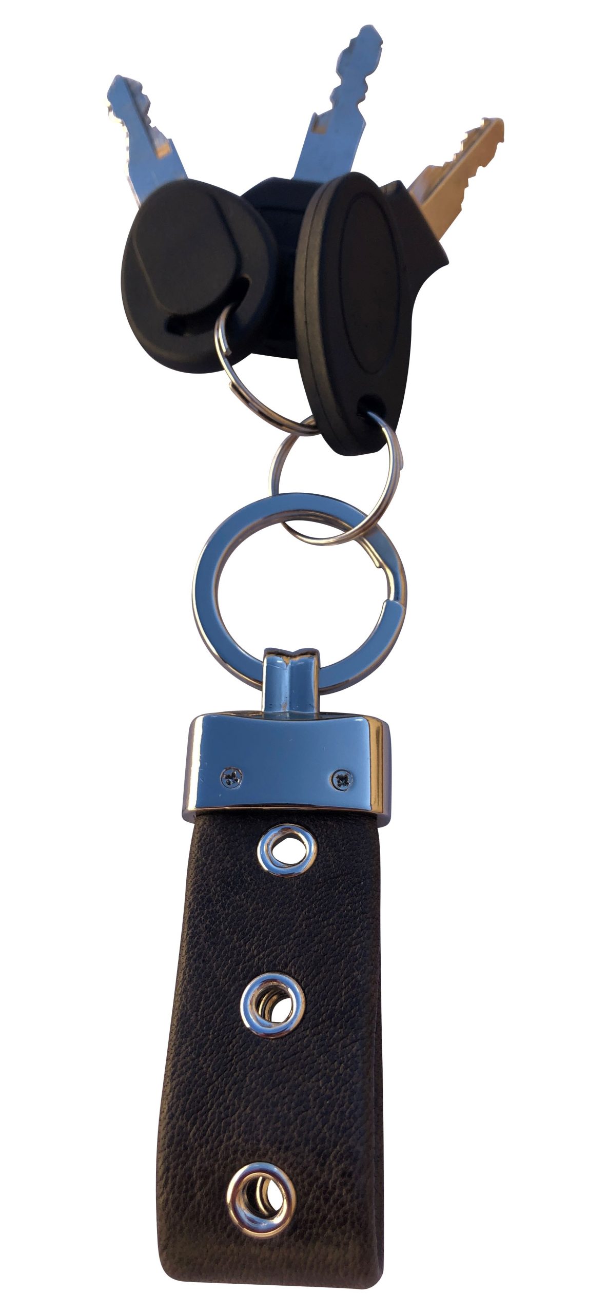 Portachiavi in vera pelle stropicciata effetto vintage con anello Made in Italy qualità 100% italiana - immagine 4