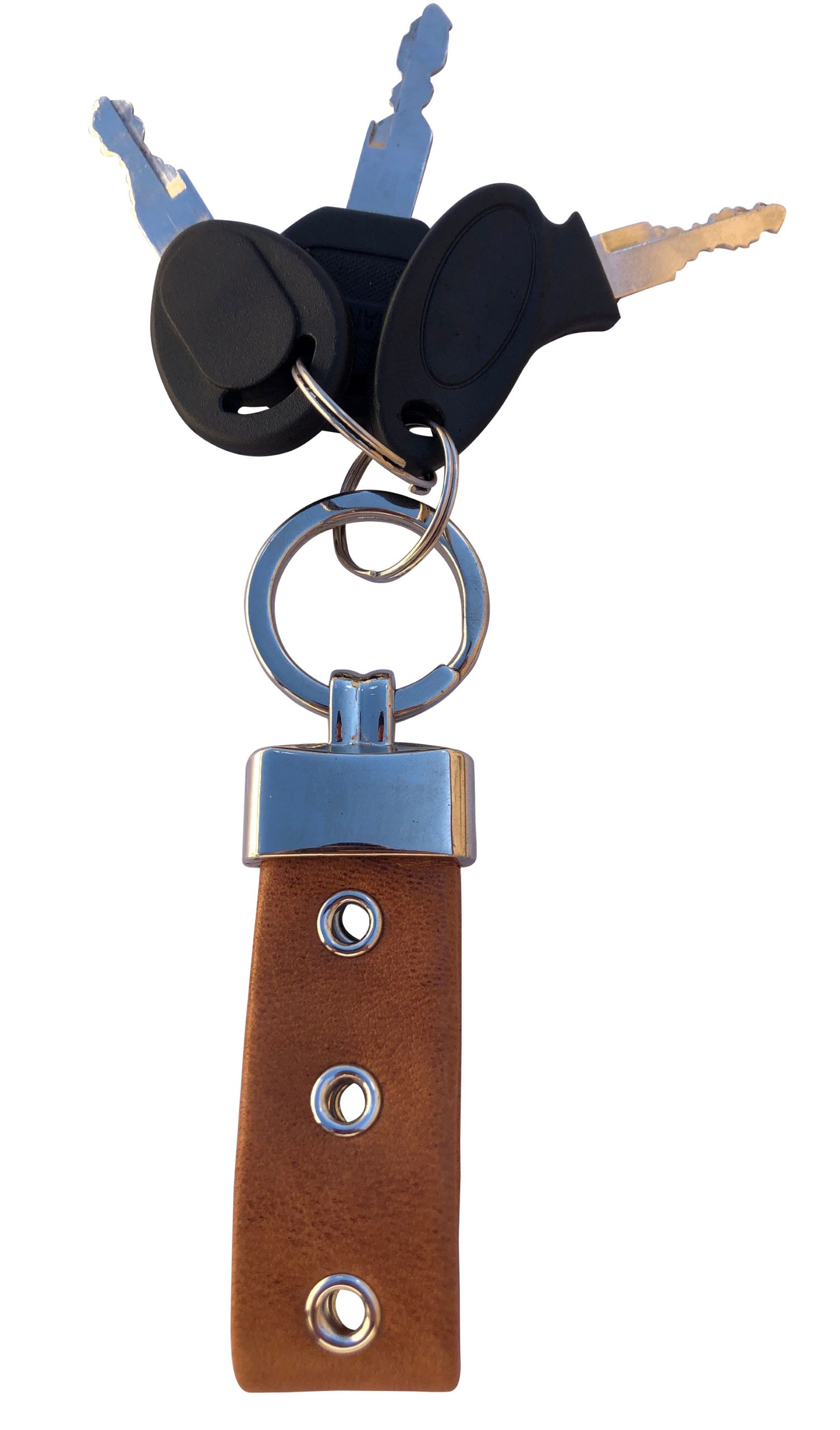 Portachiavi in vera pelle stropicciata effetto vintage con anello Made in Italy qualità 100% italiana - immagine 7