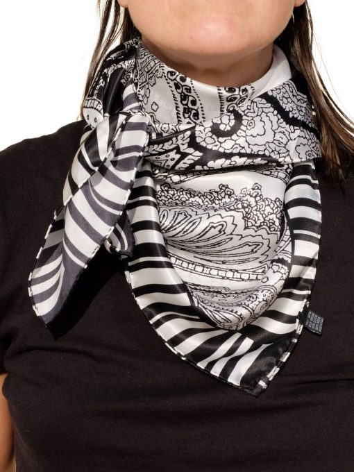 Foulard di seta disegno cashmere_bianco13 - cucito - foulard uomo