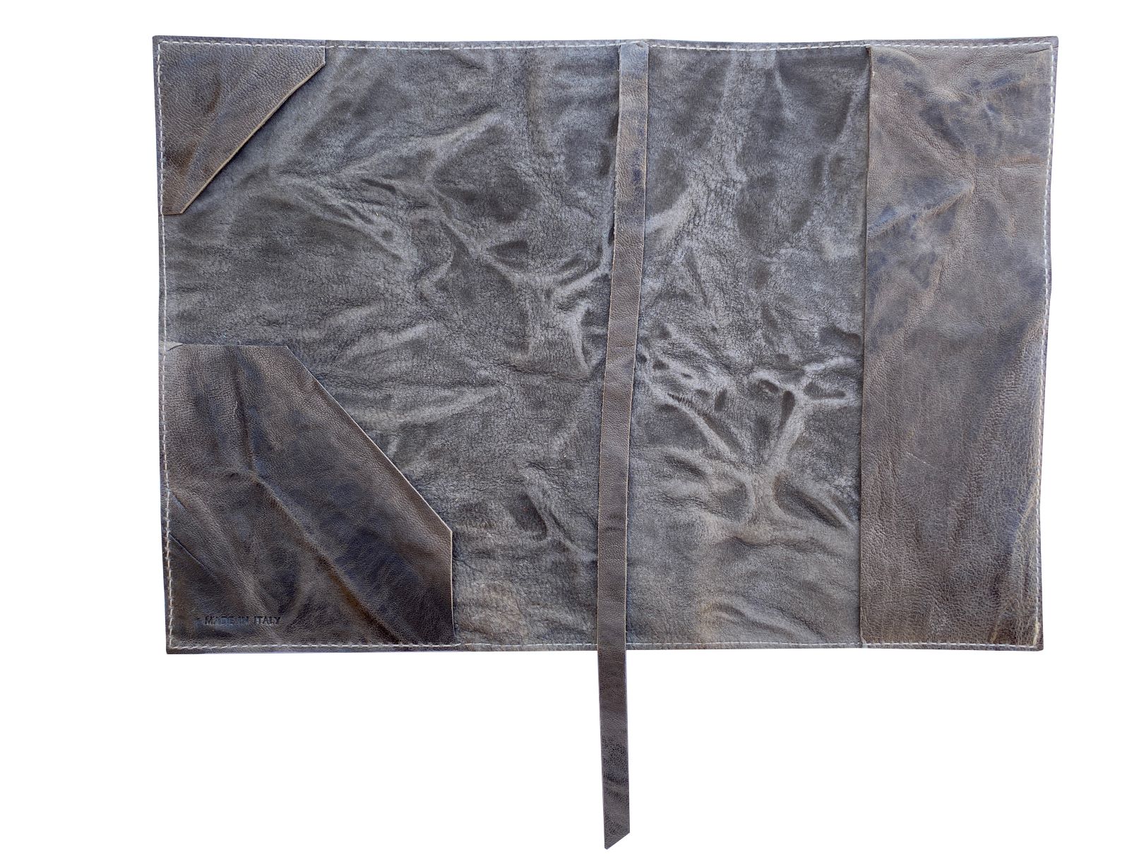 Notebook A5 size diary cover organizer in real recycled leather 100% handmade in Italy - Image 8