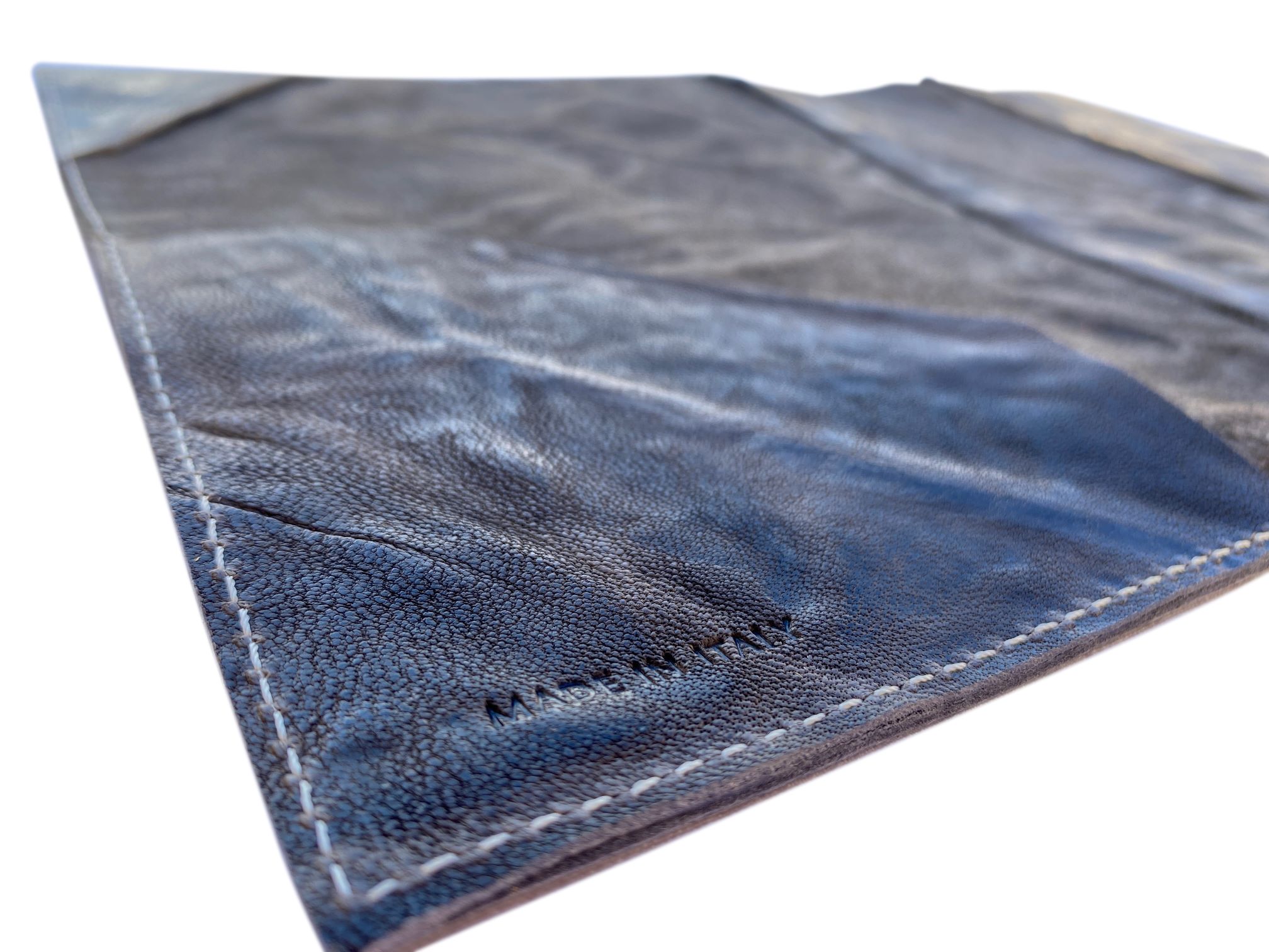 Notebook A5 size diary cover organizer in real recycled leather 100% handmade in Italy - Image 10