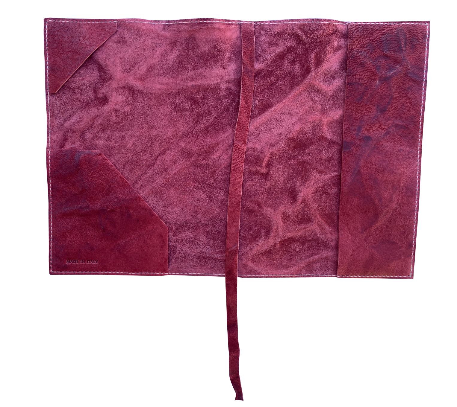 Notebook A5 size diary cover organizer in real recycled leather 100% handmade in Italy - Image 11
