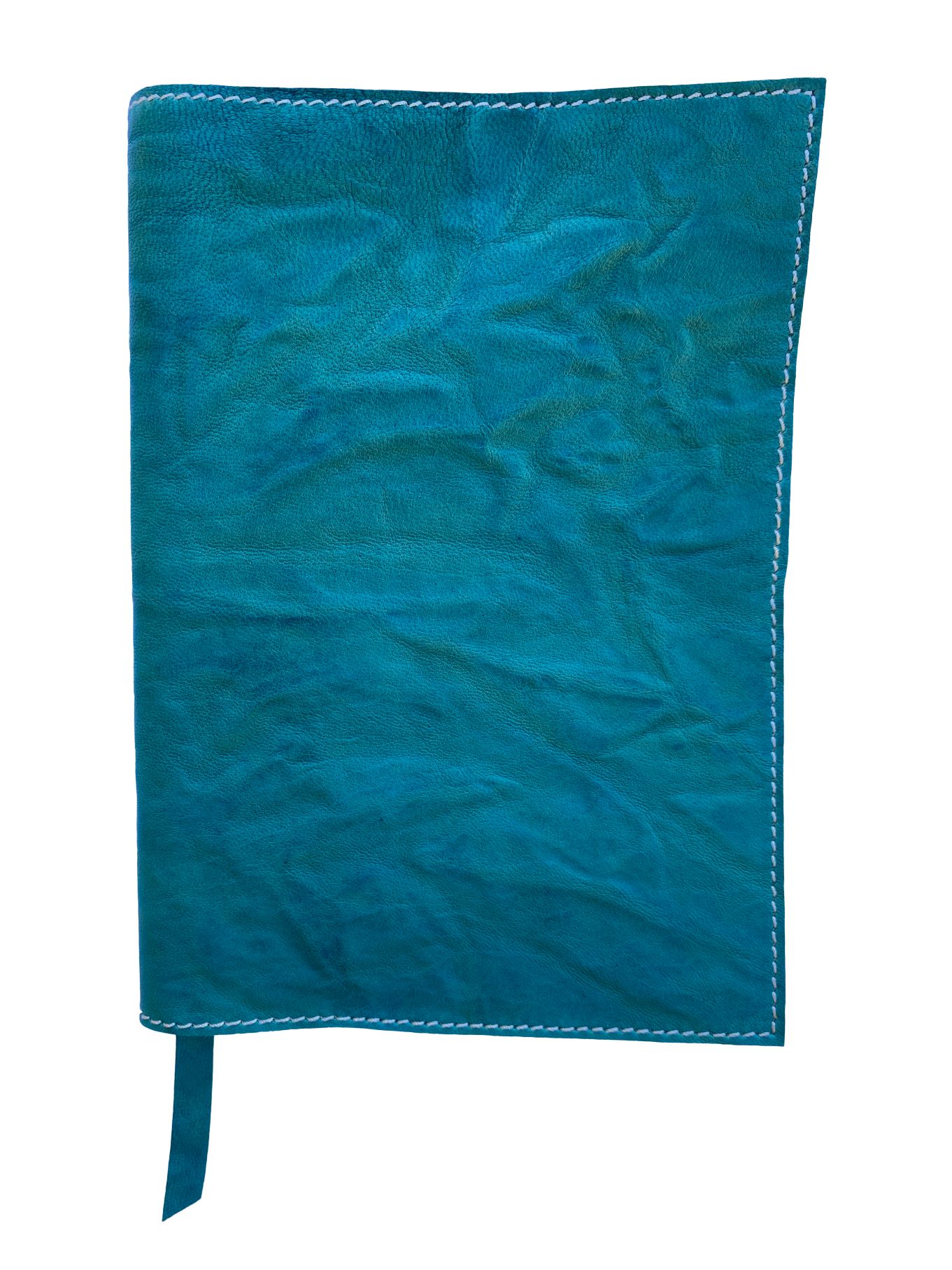 Notebook A5 size diary cover organizer in real recycled leather 100% handmade in Italy