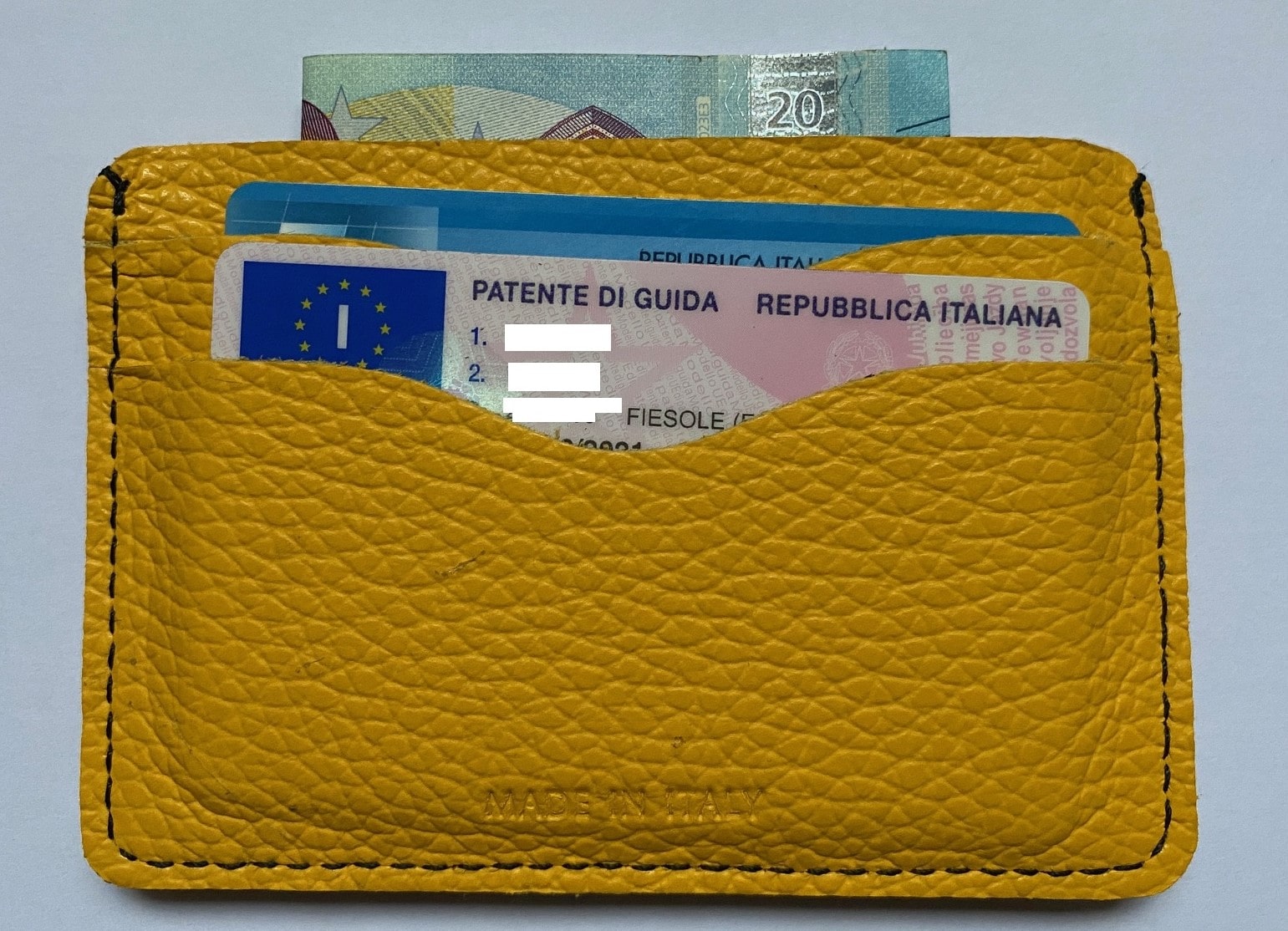 Credit card case holder in real leather vintage effect 100% Made in Italy - Image 10