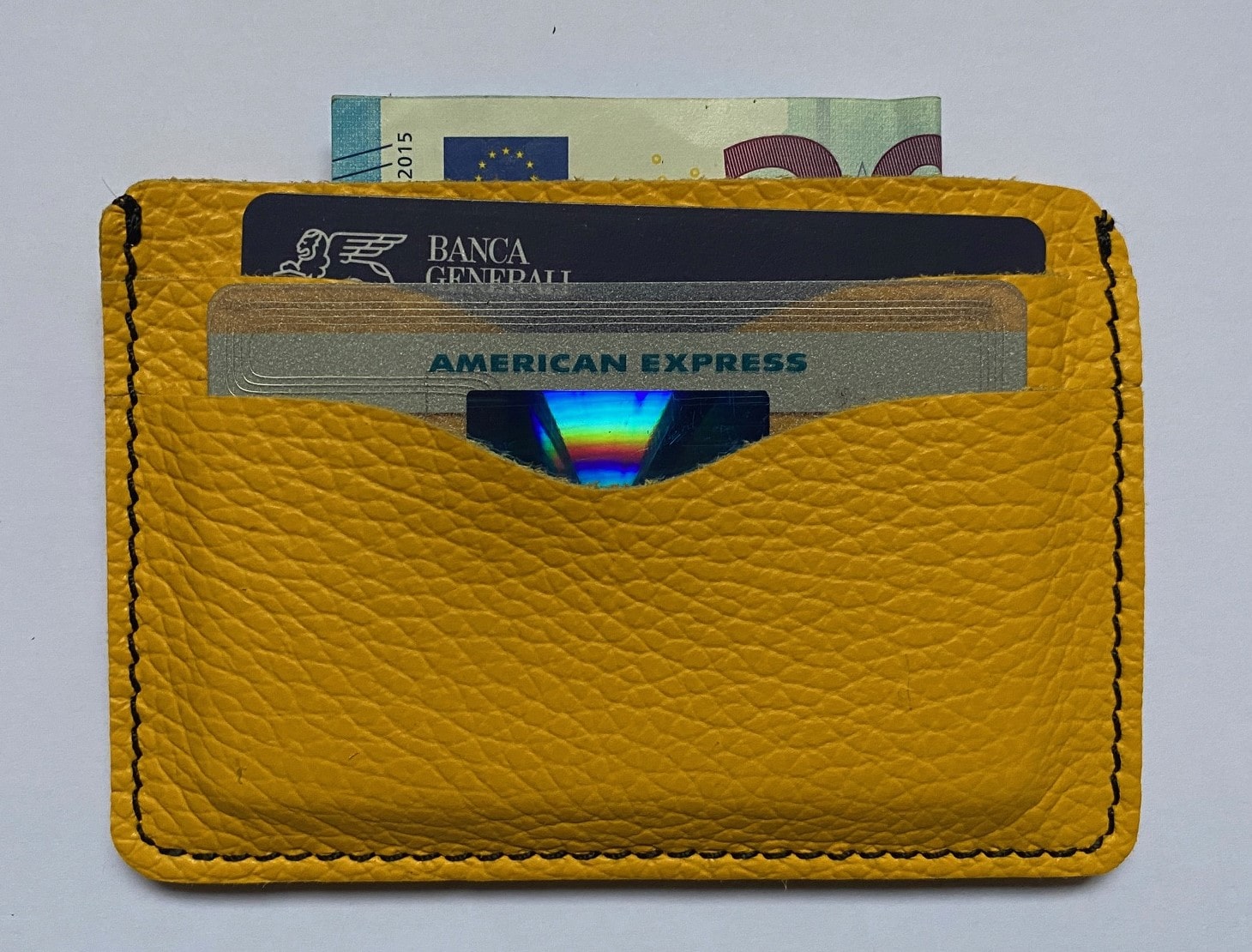Credit card case holder in real leather vintage effect 100% Made in Italy - Image 9