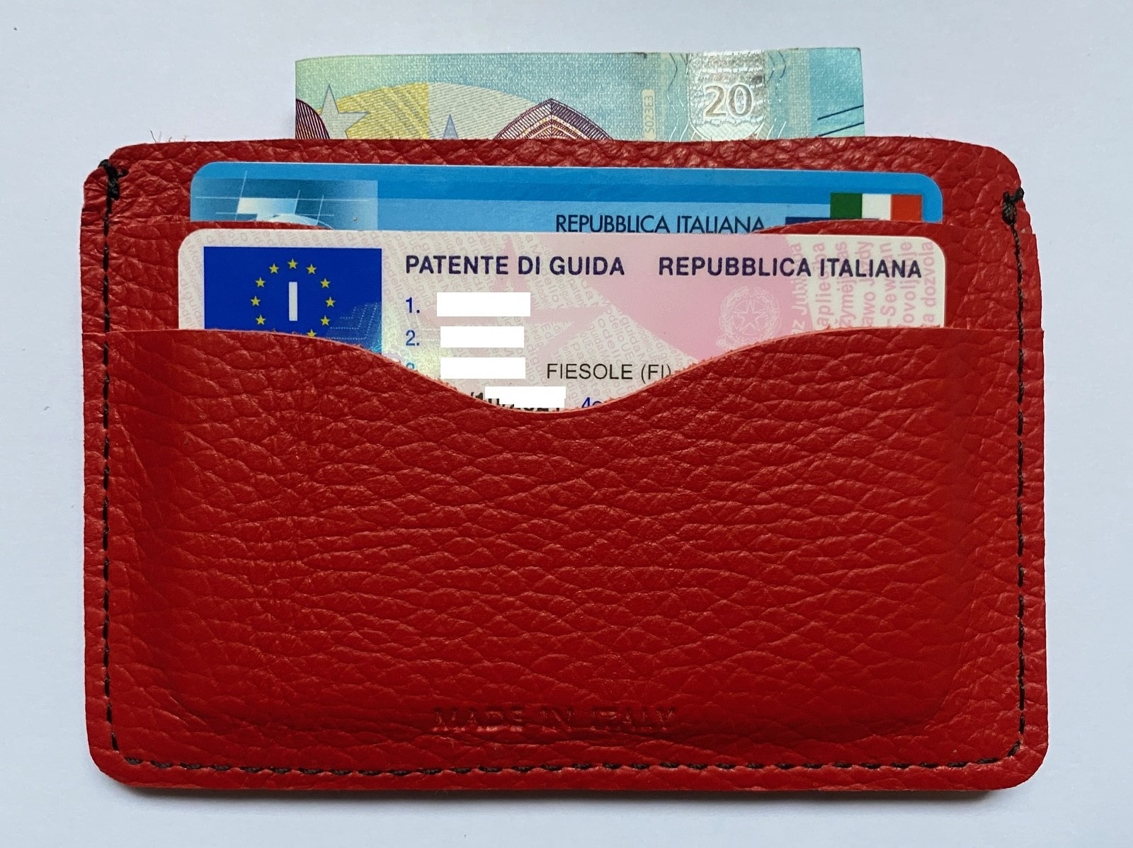 Credit card case holder in real leather vintage effect 100% Made in Italy - Image 14