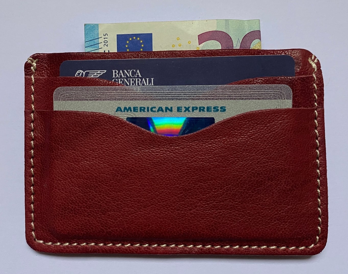 Credit card case holder in real leather vintage effect 100% Made in Italy - Image 7